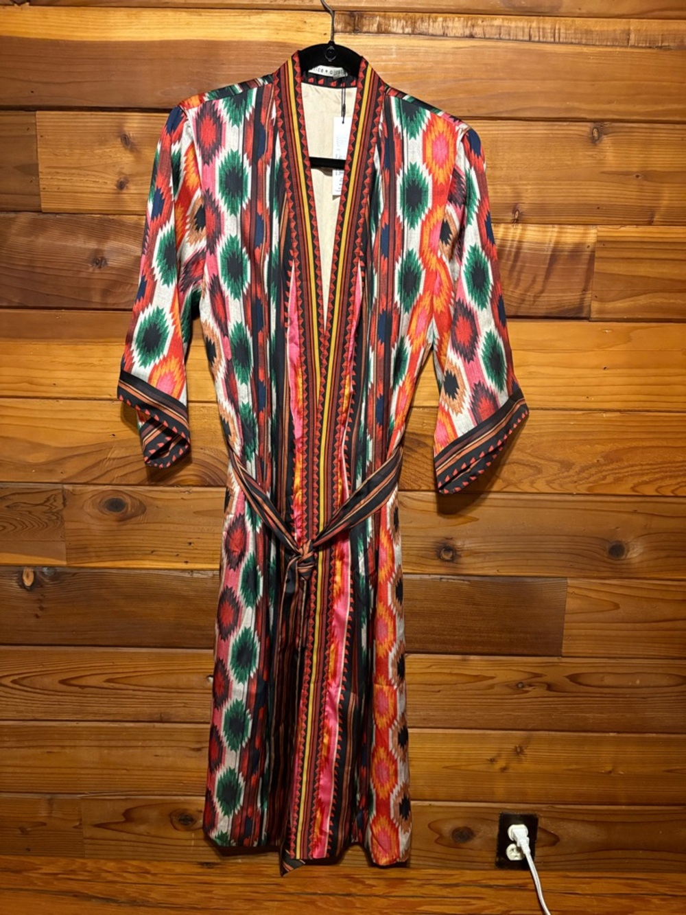 Alice +Olivia Vibrant Multicolor Printed robe/kimono